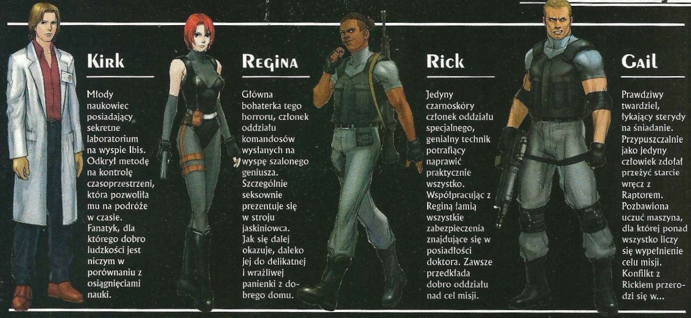 Dino Crisis - postacie